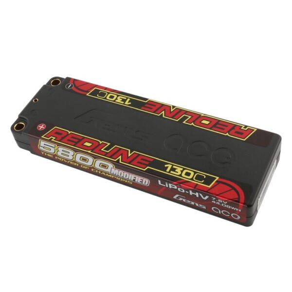 Gens Ace Redline LiPo Battery 2S 7,6V 5800mAh 130C (5mm bullet connector) - Image 3
