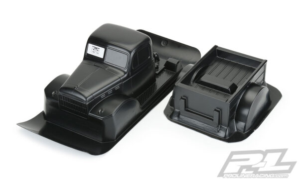 Pro-Line 1946 Dodge Power Wagon Tough-Color (Black) Body for 12.3" (313mm) Wheelbase Scale Crawlers - Image 5