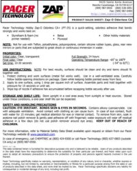 ZAP-O Oderless CA 20gr Foam-safe - Image 2
