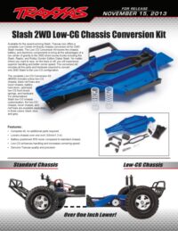 Conversion Kit Chassis LCG Slash 2WD - Image 2