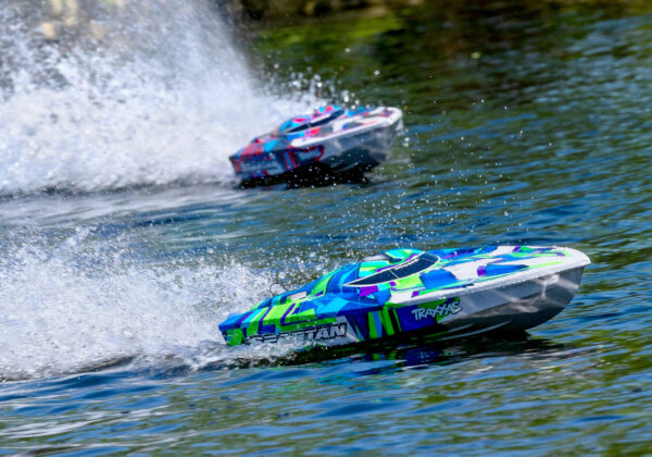 57076-4-Spartan-Action-3619-GRNR-REDR Traxxas Spartan harjavaba mootoriga paat - Roheline (ilma aku ja laadijata) - Image 7