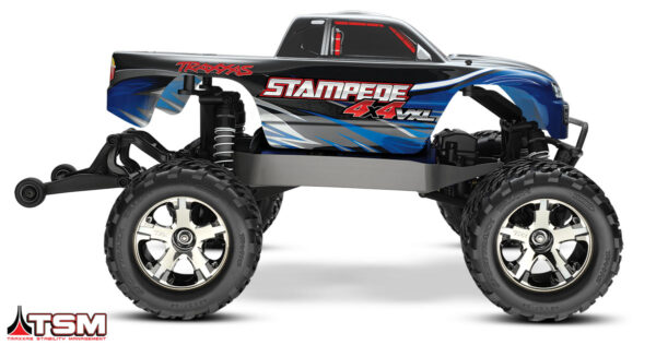 67086-3_Side_blue-2.jpg Traxxas Stampede 4x4 VXL TSM Sinine - Image 3