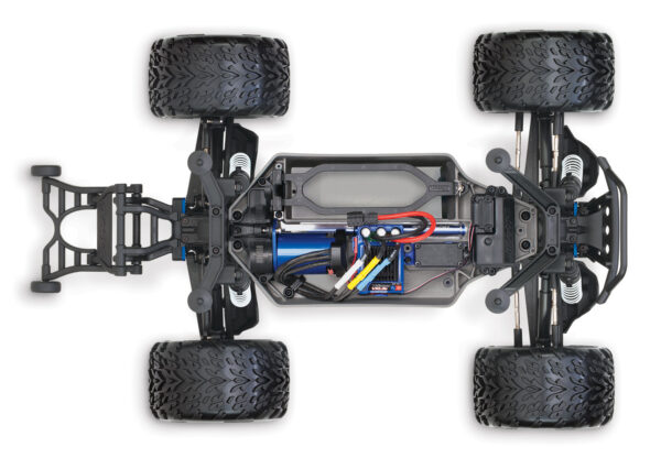67086-4_Stampede_4x4_chassis_overhead-8.jpg Traxxas Stampede 4x4 VXL TSM Hõbedane - Image 5