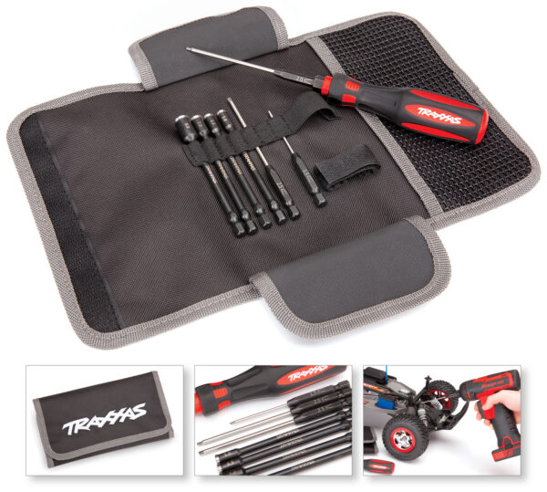 8712-combo-01.jpg Speed Bit Essentials Set, hex and nut driver, 7-piece, includes premium handle (medium), travel pouch, hex drivers and nut drivers - Image 3