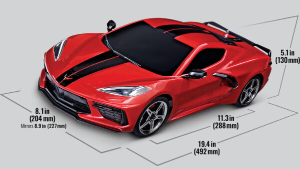 Traxxas 4-TEC 3.0 Chevrolet Corvette Stingray RTR Red w/o Batt & Charger - Image 7