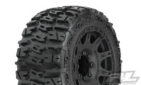 Pro-Line Trencher LP 3.8" All Terrain Tires Mounted for 17mm MT Front or Rear, Mounted on Raid Black 8x32 Removable Hex 17mm Wheels