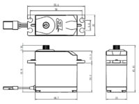 Budget analog servo 12.0kg/0.23sec - Image 2