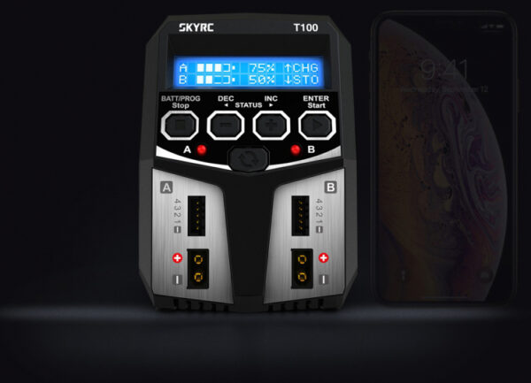 SkyRC T100 Laadija 240VAC 0.1-5A 2x50W - Image 3