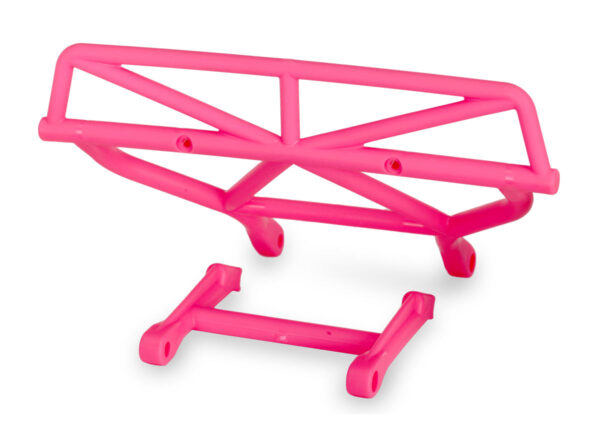 TRX5836P-3.jpg Bumper, rear/ bumper mount, rear (pink) - Image 1