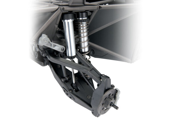details-front-suspension-droop.jpg Traxxas Unlimited Desert Racer Sinine LED - Image 6