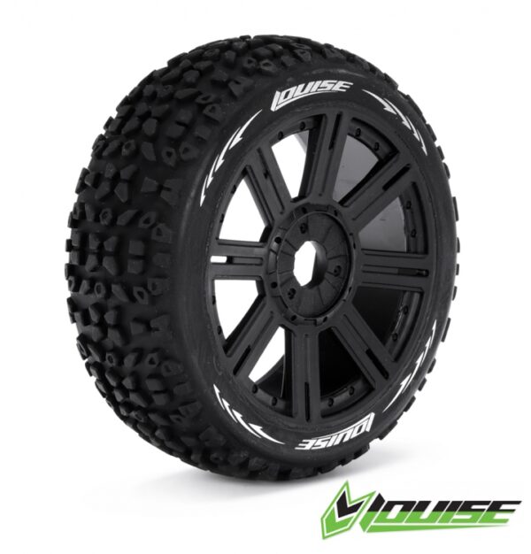LT3109B_1 Tire & Wheel B-MAZINGER 1/8 Buggy Sport (2) - Image 1