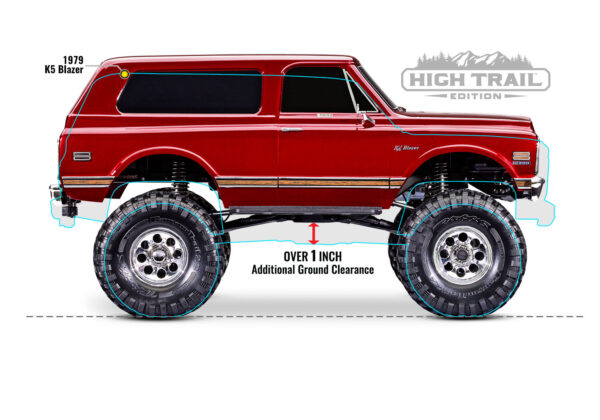 Traxxas TRX-4 Chevrolet Blazer K5 ’72 High Trail Punane (ilma aku ja laadijata) - Image 26