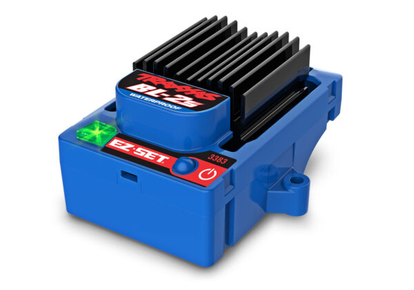 3383-BL-2S-ESC-3qtr-Left Traxxas Rustler 4x4 Brushless (BL-2s), Sinine (ilma aku ja laadijata) - Image 24