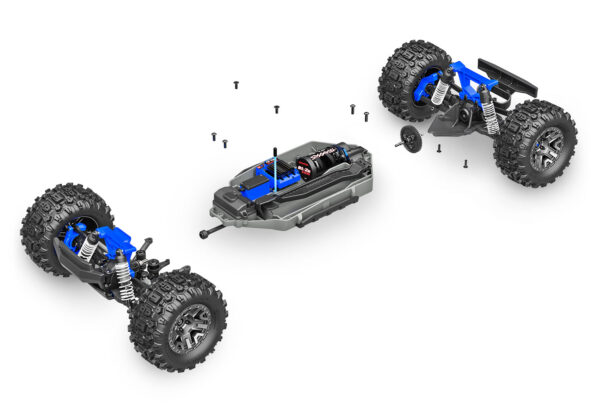 Traxxas Stampede 4x4 Brushless (BL-2s), Sinine (ilma aku ja laadijata) - Image 11