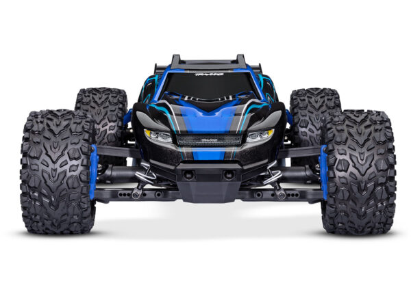 67164-4-2S-Rustler4x4-BLUE-Front Traxxas Rustler 4x4 Brushless (BL-2s), Sinine (ilma aku ja laadijata) - Image 4