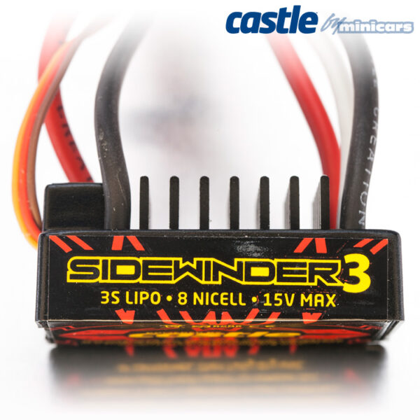 Castle Creations SIDEWINDER 3 ESC 12V 1/10 with 1406-5700KV Sensored Motor - Image 9