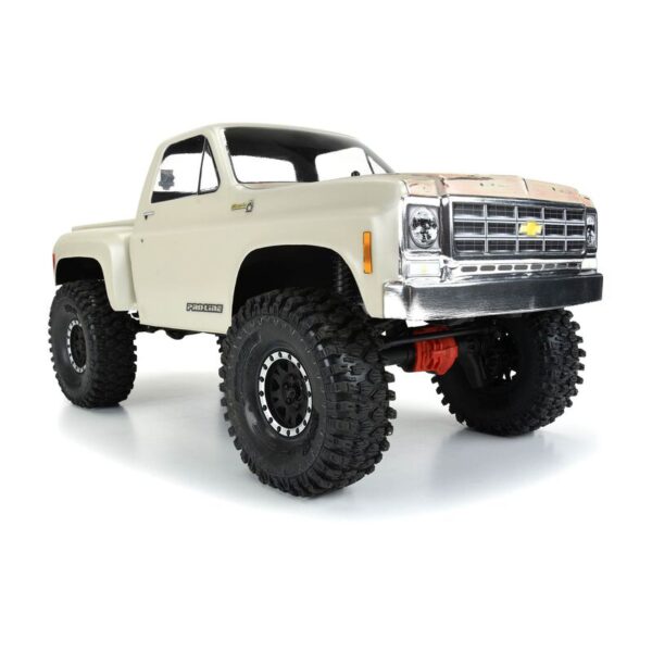 Pro-Line 1978 Chevy K-10 Clear Body (Cab & Bed) for 12.3" (313mm) Wheelbase Scale Crawlers - Image 4