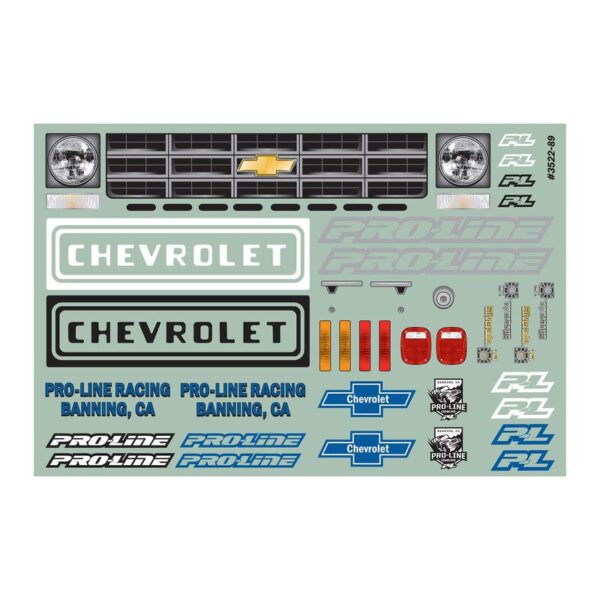 Pro-Line 1978 Chevy K-10 Clear Body (Cab & Bed) for 12.3" (313mm) Wheelbase Scale Crawlers - Image 9