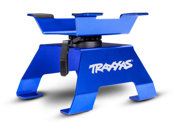 8796-BLUE-3qtr-Front RC car/truck stand, blue (assembled) - Image 5
