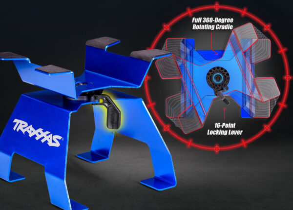 8797-16-Point-Rotation RC car/truck stand, X-Trucks™, blue - Image 2