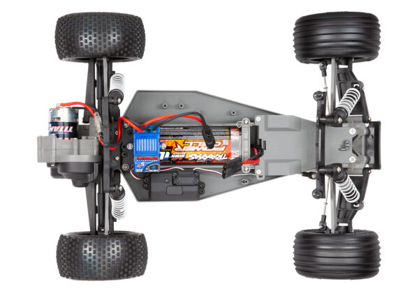 37054-8-Chassis-Overhead Traxxas Rustler 2WD LED Sinine (aku ja USB-C laadijaga) - Image 13