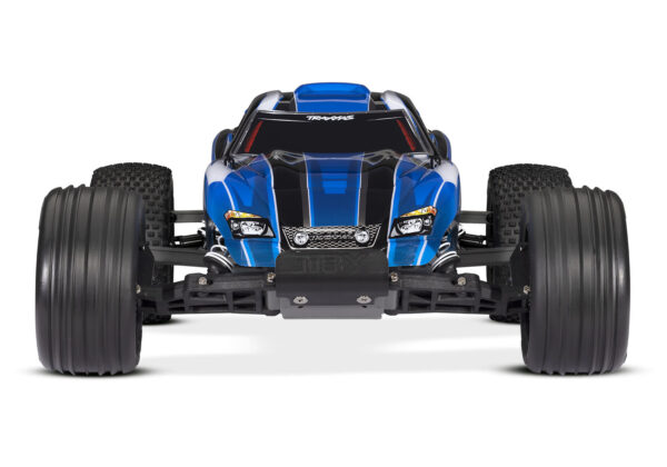 37054-8-Rustler-BLU-Front Traxxas Rustler 2WD LED Sinine (aku ja USB-C laadijaga) - Image 4
