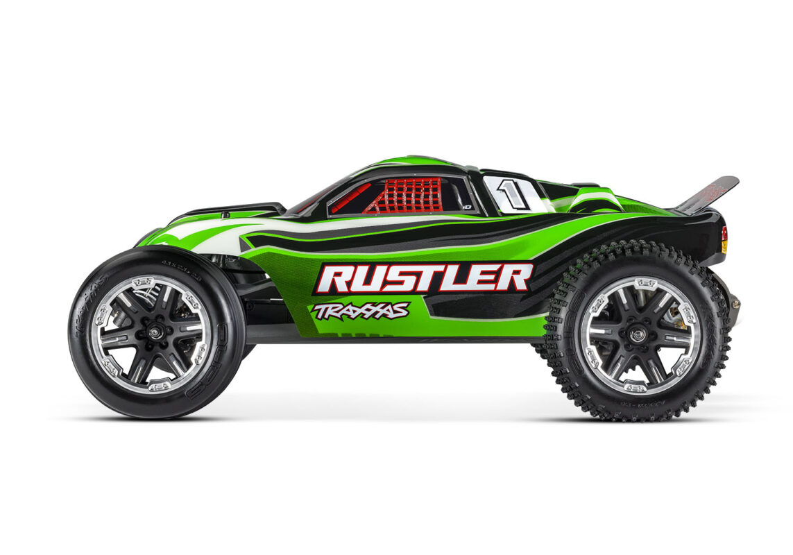 Rustler 2wd Speed Traxxas Rustler 2WD RTR Roheline (aku ja USB-C laadijaga) - RC-EST