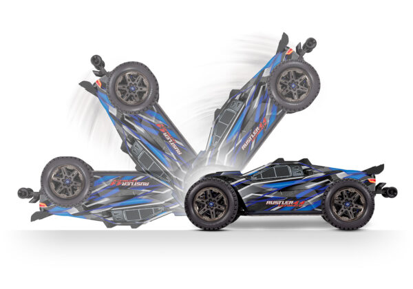 67097-4-Rustler-4x4-Ultimate-SELF-RIGHTING Traxxas Rustler 4×4 VXL Ultimate, Sinine (ilma aku ja laadijata) - Image 12