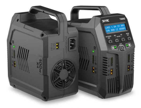 SkyRC T400Q Quad Charger AC/DC 4x100W - Image 3