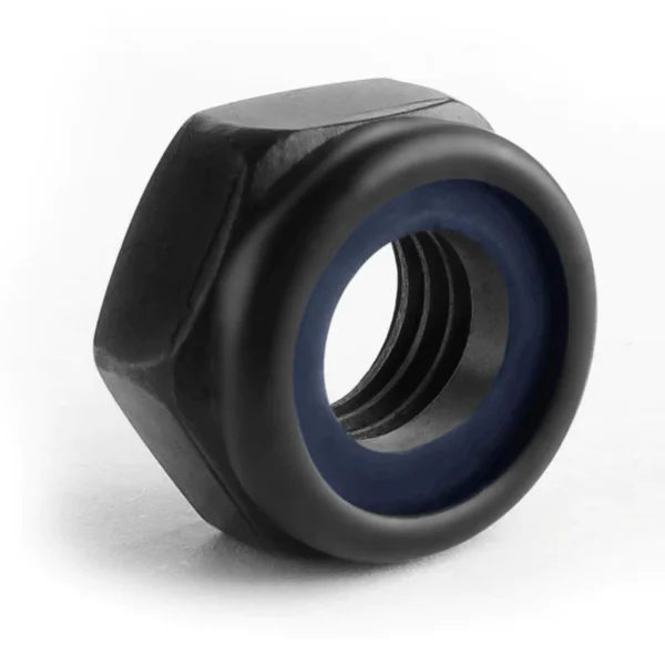 black-stainless-steel-nyloc-nuts.jpg M3 nut, nyloc, black (1 pc) - Image 1