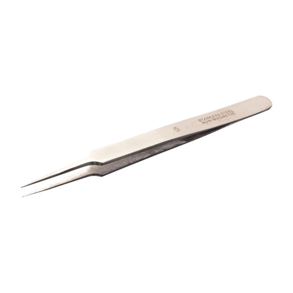 cr525_1 Stainless Steel Tweezers #5 - Image 1