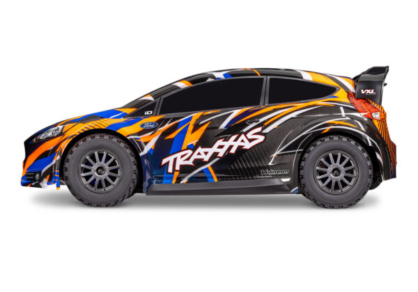 74276-4-Fiesta-Rally-Side-Left-ORNG Traxxas Ford Fiesta ST Rally VXL Oranž (ilma laadija ja akuta) - Image 5