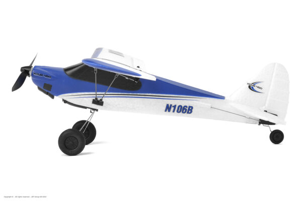 EZ-Wings Mini Cub Sinine RC lennuk, RTF, 450mm - Image 5