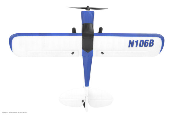 EZ-Wings Mini Cub Sinine RC lennuk, RTF, 450mm - Image 7