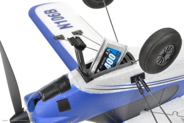 EZ-Wings Mini Cub Sinine RC lennuk, RTF, 450mm - Image 9