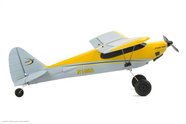 EZ-Wings Mini Cub Yellow RC Plane, RTF, 450mm - Image 5