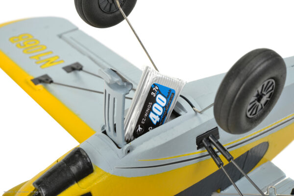 EZ-Wings Mini Cub Yellow RC Plane, RTF, 450mm - Image 10