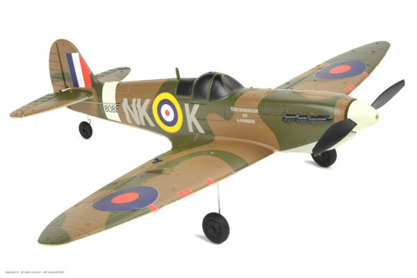 EZ-025_D01 EZ-Wings Mini Spitfire MK II Lambeth RC Plane, RTF, 450mm - Image 2