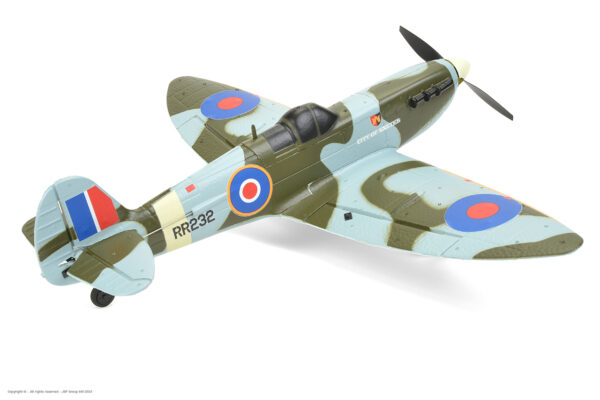 EZ-Wings Mini Spitfire MK II Exeter RC lennuk, RTF, 450mm - Image 3