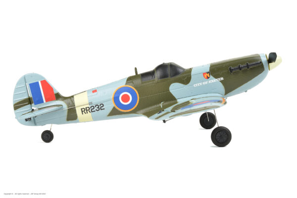 EZ-Wings Mini Spitfire MK II Exeter RC lennuk, RTF, 450mm - Image 6