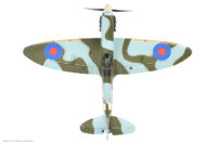 EZ-Wings Mini Spitfire MK II Exeter RC lennuk, RTF, 450mm - Image 8
