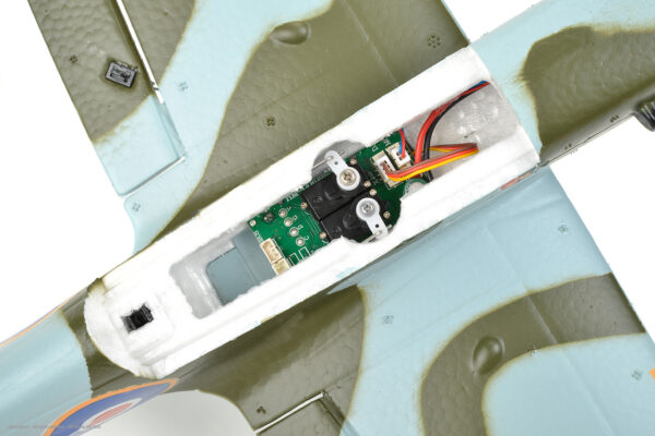 EZ-Wings Mini Spitfire MK II Exeter RC lennuk, RTF, 450mm - Image 11