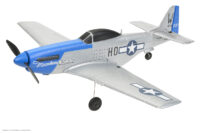 EZ-Wings Mini P-51 Mustang Sinine RC lennuk, RTF, 450mm