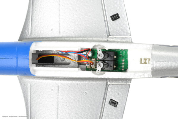 EZ-029_D11 EZ-Wings Mini P-51 Mustang Sinine RC lennuk, RTF, 450mm - Image 12