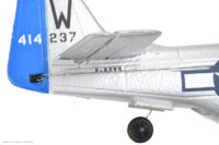 EZ-Wings Mini P-51 Mustang Sinine RC lennuk, RTF, 450mm - Image 15