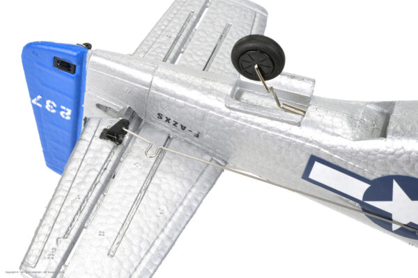 EZ-029_D15 EZ-Wings Mini P-51 Mustang Sinine RC lennuk, RTF, 450mm - Image 16