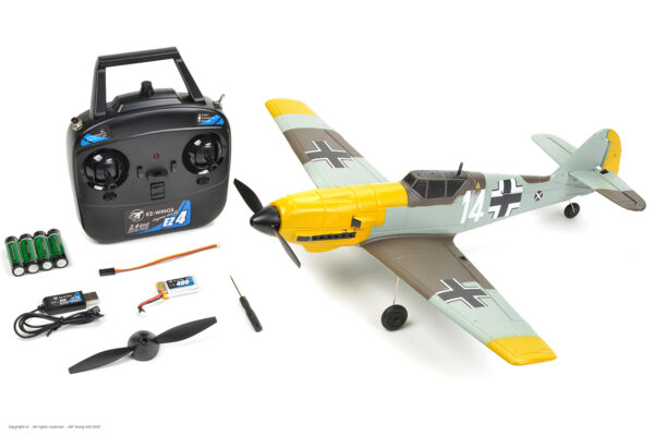 EZ-Wings Mini BF-109 Messerschmitt RC lennuk, RTF, 450mm - Image 9