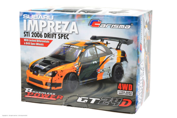 Carisma RC Subaru STI 2006 Drift Spec GT24 Brushless 1/24 RTR - Image 15