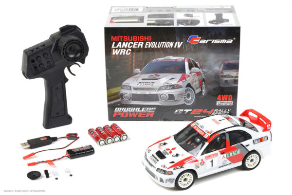 Carisma RC Mitsubishi Lancer Evo 4 WRC GT24 Brushless 1/24 RTR - Image 15