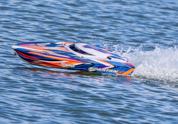 Traxxas Spartan SR (self righting) Speed Boat, Orange (without batteries and charger) - Image 4